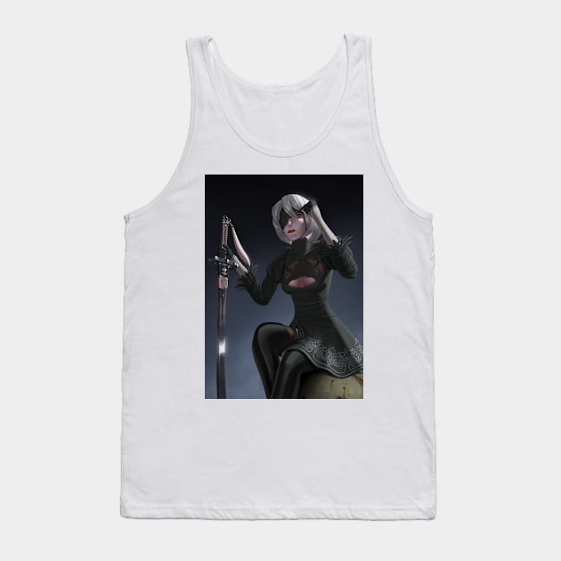 2B (With Mask) Tank Top by gagimas